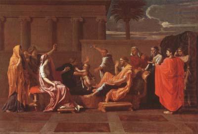 Nicolas Poussin Moses Trampling on the Pharaoh's Crown (mk08)